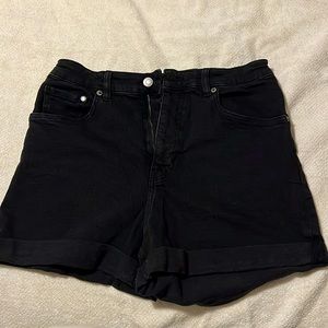 Black Denim shorts